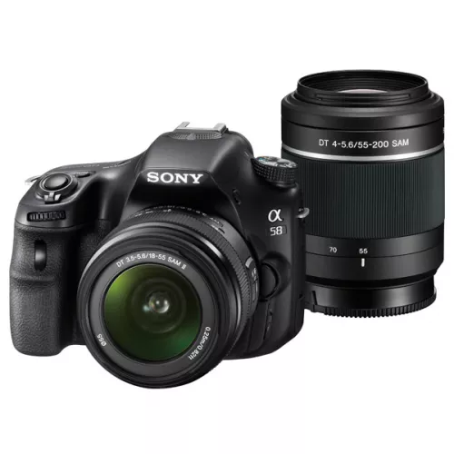 Фотоаппарат зеркальный Sony Alpha SLT-A58 Kit 18-55+55-200 Black - Аксессуары