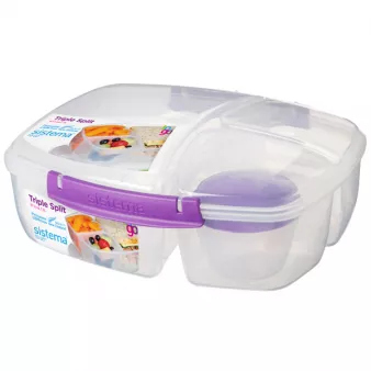 Контейнер для продуктов Sistema To-Go Triple Split 2л Violet (20920)