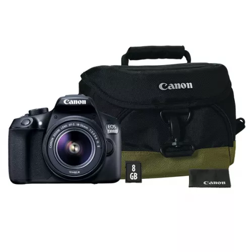 Фотоаппарат зеркальный Canon EOS 1300D+EF-S 18-55 IS+сумка 100EG+карта 8 Gb