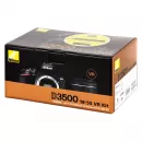 Фотоаппарат зеркальный Nikon D3500 18-55 P VR Kit Black