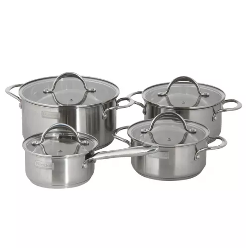 Набор посуды (нержавейка) Rondell Destiny RDS-744 4шт.: 1,2/1,8/2,7/4,8л